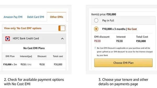 Amazon EMI plans