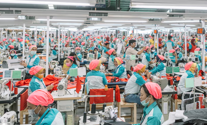 Workers working in a factory