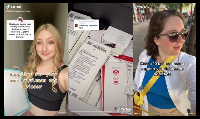 Lululemon advertisements by influencers